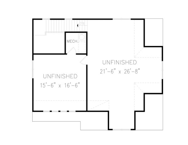 Home Plan - Craftsman Floor Plan - Upper Floor Plan #54-509