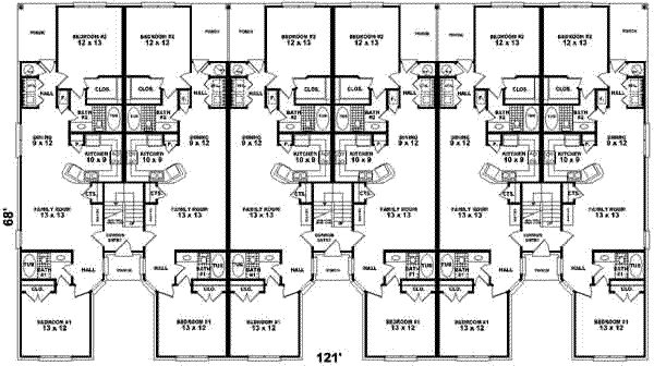 Traditional Floor Plan - Main Floor Plan #81-653