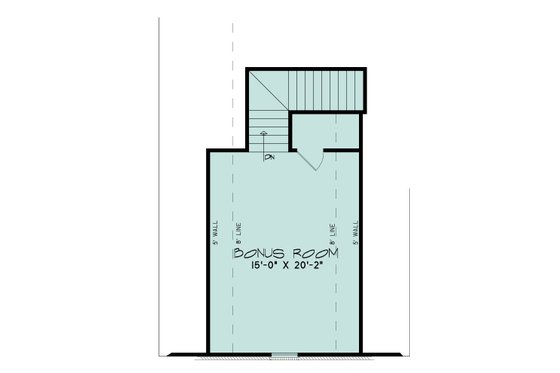 Floor Plan - Upper Floor for European House Plan #923-427 - 4 bed, 3 bath