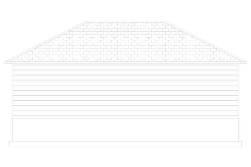 Architectural House Design - Exterior - Rear Elevation 2 for Traditional House Plan #1060-119, 0 bath