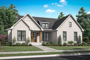 Exterior - Front Elevation 3 for Farmhouse House Plan #430-338 - 4 bed, 2 bath