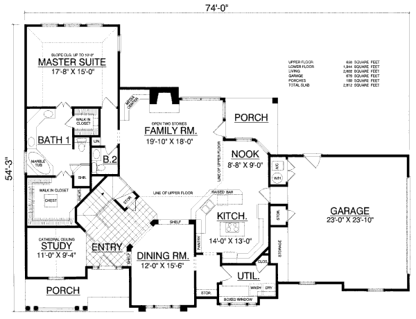 Home Plan - European Floor Plan - Main Floor Plan #40-434