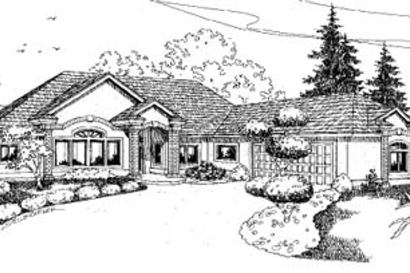 House Plan Design - Traditional Exterior - Front Elevation Plan #60-591