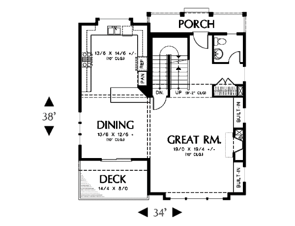Dream House Plan - Traditional Floor Plan - Main Floor Plan #48-512
