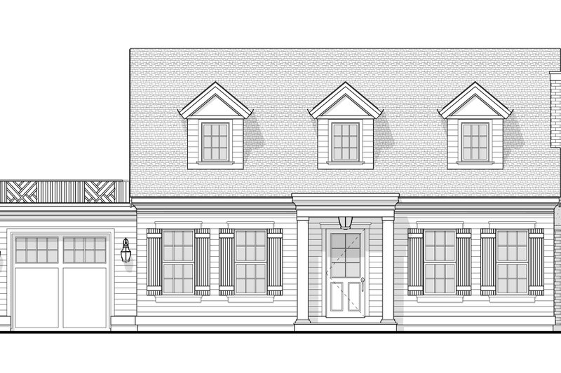 House Blueprint - Exterior - Front Elevation 4 for Bungalow House Plan #1114-62 - 3 bed, 2.5 bath