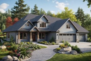 Farmhouse Exterior - Front Elevation Plan #124-517