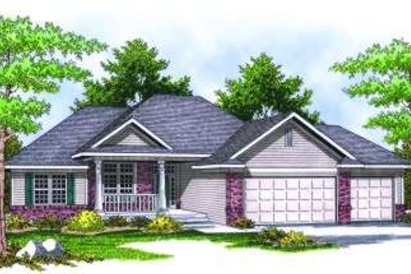 Home Plan - Traditional Exterior - Front Elevation Plan #70-815