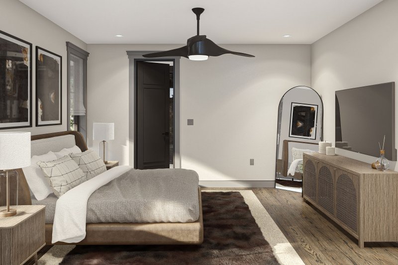Architectural House Design - Interior - Master Bedroom for Barndominium House Plan #455-531 - 3 bed, 2 bath