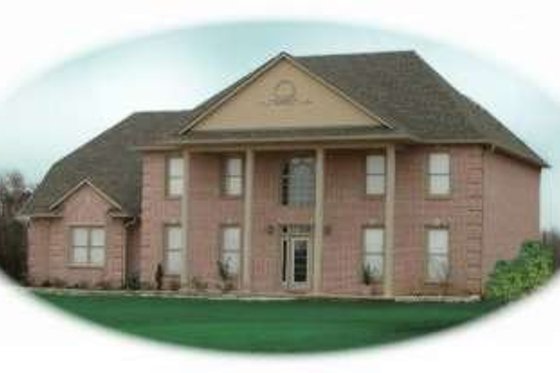 Exterior - Front Elevation for Colonial House Plan #81-854 - 4 bed, 3.5 bath
