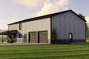 Exterior - Other Elevation for Barndominium House Plan #1064-18 - 4 bed, 2.5 bath