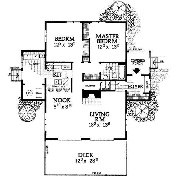 House Blueprint - Floor Plan - Main Floor Plan #72-478