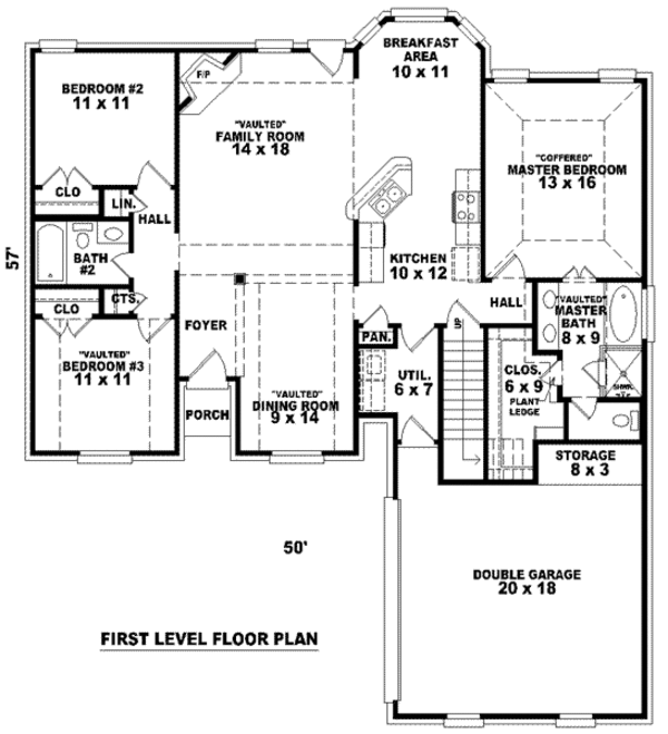 European Floor Plan - Main Floor Plan #81-802