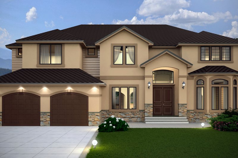 Dream House Plan - Contemporary Exterior - Front Elevation Plan #1066-16