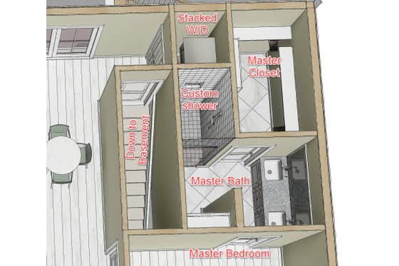 Floor Plan - Other Floor 1 for Farmhouse House Plan #44-227 - 3 bed, 2 bath