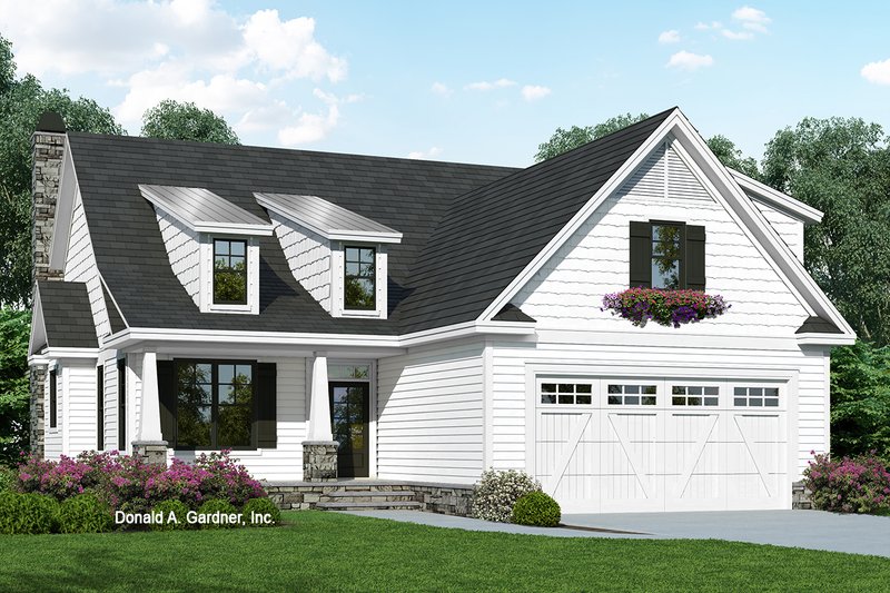 House Plan Design - Cottage Exterior - Front Elevation Plan #929-1093