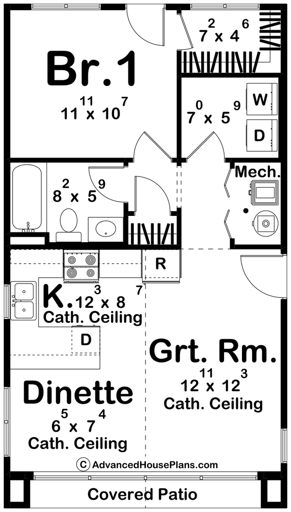 Architectural House Design - Modern Floor Plan - Main Floor Plan #455-428