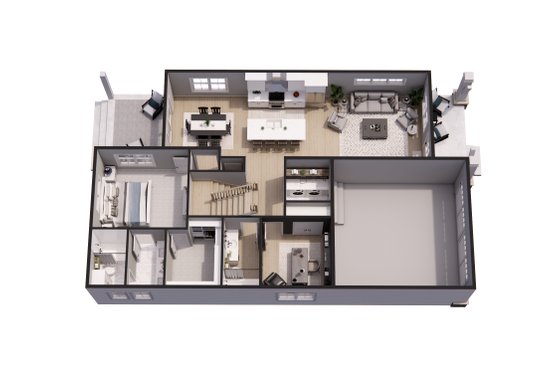 Floor Plan - Upper Floor 1 for Craftsman House Plan #51-1498 - 4 bed, 3 bath