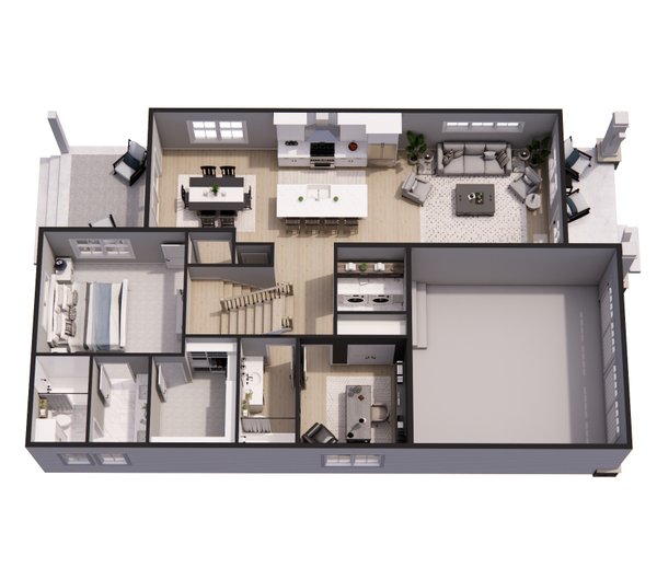 House Blueprint - Craftsman Floor Plan - Upper Floor Plan #51-1498