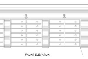 Exterior - Front Elevation 3 for Contemporary House Plan #932-943, 0 bath