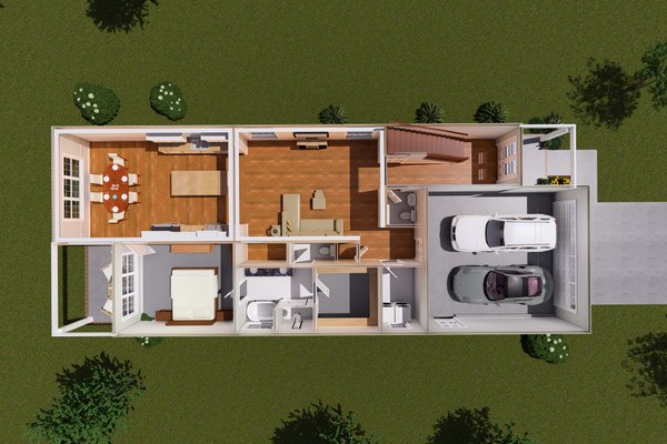 House Blueprint - Traditional Floor Plan - Main Floor Plan #513-2205