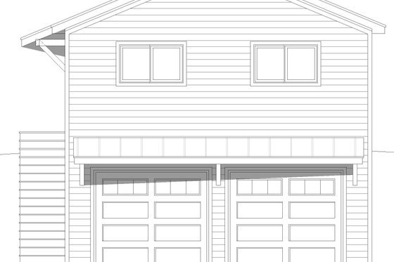 Exterior - Front Elevation 3 for Southern House Plan #932-815, 0 bath