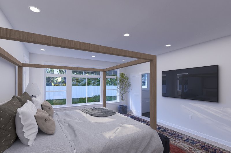 House Blueprint - Interior - Master Bedroom 1 for Farmhouse House Plan #1060-361 - 4 bed, 3.5 bath