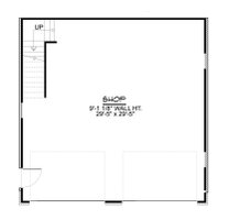 Floor Plan - Main Floor for Craftsman House Plan #1064-140, 0 bath