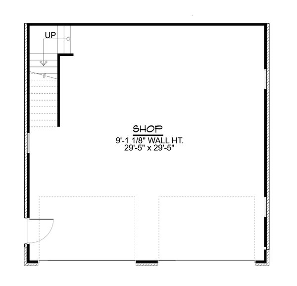 Craftsman Floor Plan - Main Floor Plan #1064-140