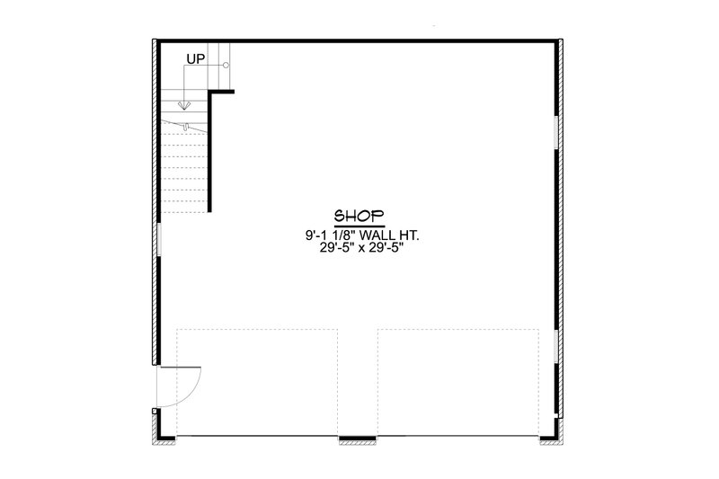 House Blueprint - Floor Plan - Main Floor for Craftsman House Plan #1064-140, 0 bath
