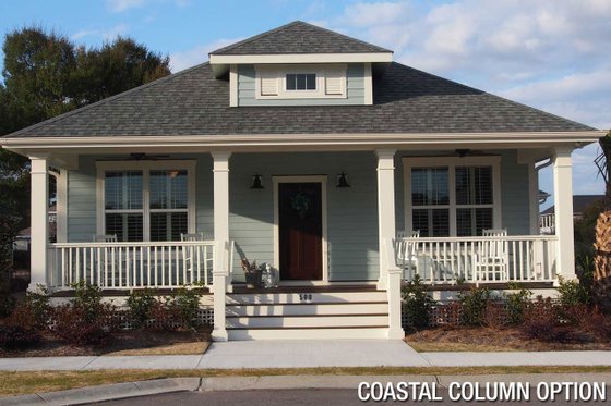 Exterior - Front Elevation 4 for Bungalow House Plan #461-67 - 3 bed, 2 bath