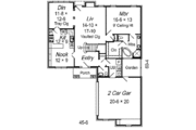 European Style House Plan - 3 Beds 2.5 Baths 2318 Sq/Ft Plan #329-246 