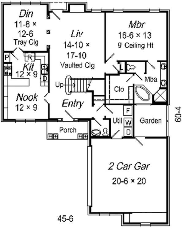 European Floor Plan - Main Floor Plan #329-246