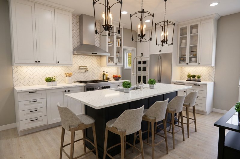 House Design - Interior - Kitchen for Farmhouse House Plan #51-1544 - 3 bed, 2.5 bath
