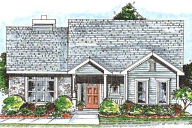 Dream House Plan - Traditional Exterior - Front Elevation Plan #20-1368