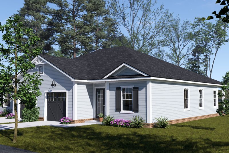 Architectural House Design - Exterior - Other Elevation 3 for Cottage House Plan #513-2461 - 3 bed, 2 bath