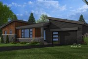 Modern Style House Plan - 2 Beds 2 Baths 1213 Sq/Ft Plan #51-1308 