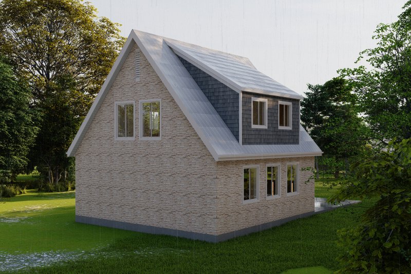 House Plan Design - Exterior - Rear Elevation 1 for Cottage House Plan #1060-133 - 2 bed, 1.5 bath