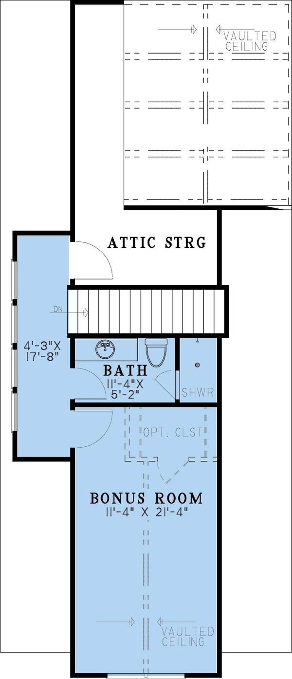 House Blueprint - Farmhouse Floor Plan - Upper Floor Plan #923-445