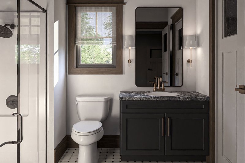 House Design - Interior - Master Bathroom for Craftsman House Plan #455-418 - 3 bed, 2 bath