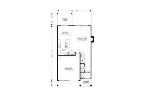 Floor Plan - Main Floor for Craftsman House Plan #53-688 - 4 bed, 2.5 bath
