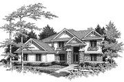 Craftsman Style House Plan - 4 Beds 3.5 Baths 2838 Sq/Ft Plan #70-457 