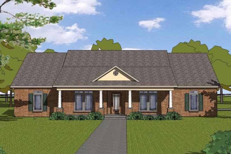 Ranch Style House Plan - 4 Beds 2.5 Baths 2408 Sq/Ft Plan #8-171