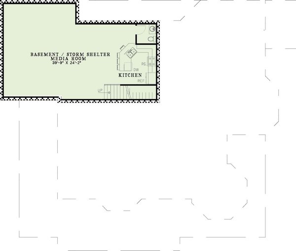 Southern Floor Plan - Lower Floor Plan #17-2042