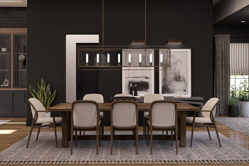 Home Plan - Interior - Dining Room for Barndominium House Plan #455-459 - 2 bed, 2 bath