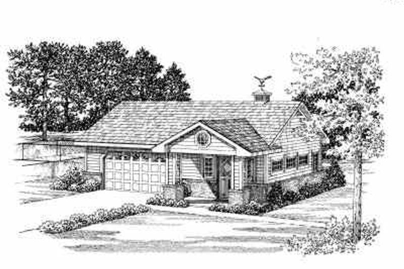 Home Plan - Traditional Exterior - Front Elevation Plan #72-266