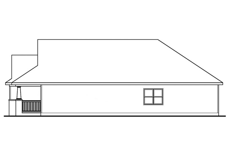 House Blueprint - Right Side Elevation