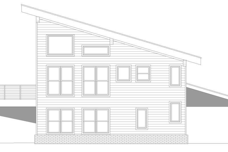 House Blueprint - Exterior - Other Elevation 1 for Country House Plan #932-1413 - 2 bed, 2 bath