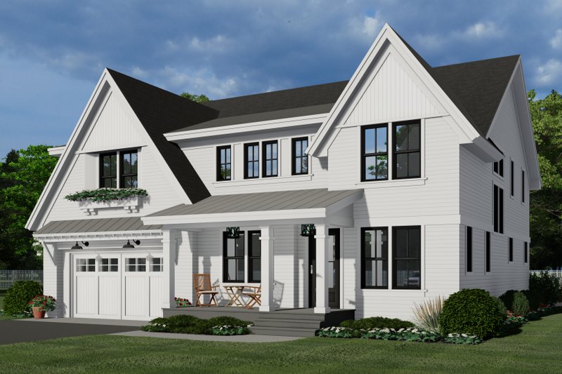 Home Plan - Exterior - Front Elevation 5 for Farmhouse House Plan #51-1212 - 4 bed, 3.5 bath
