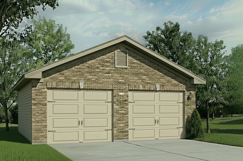 Exterior - Front Elevation 2 for Traditional House Plan #22-435, 0 bath
