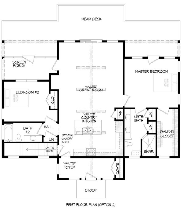 Architectural House Design - Country Floor Plan - Other Floor Plan #932-400